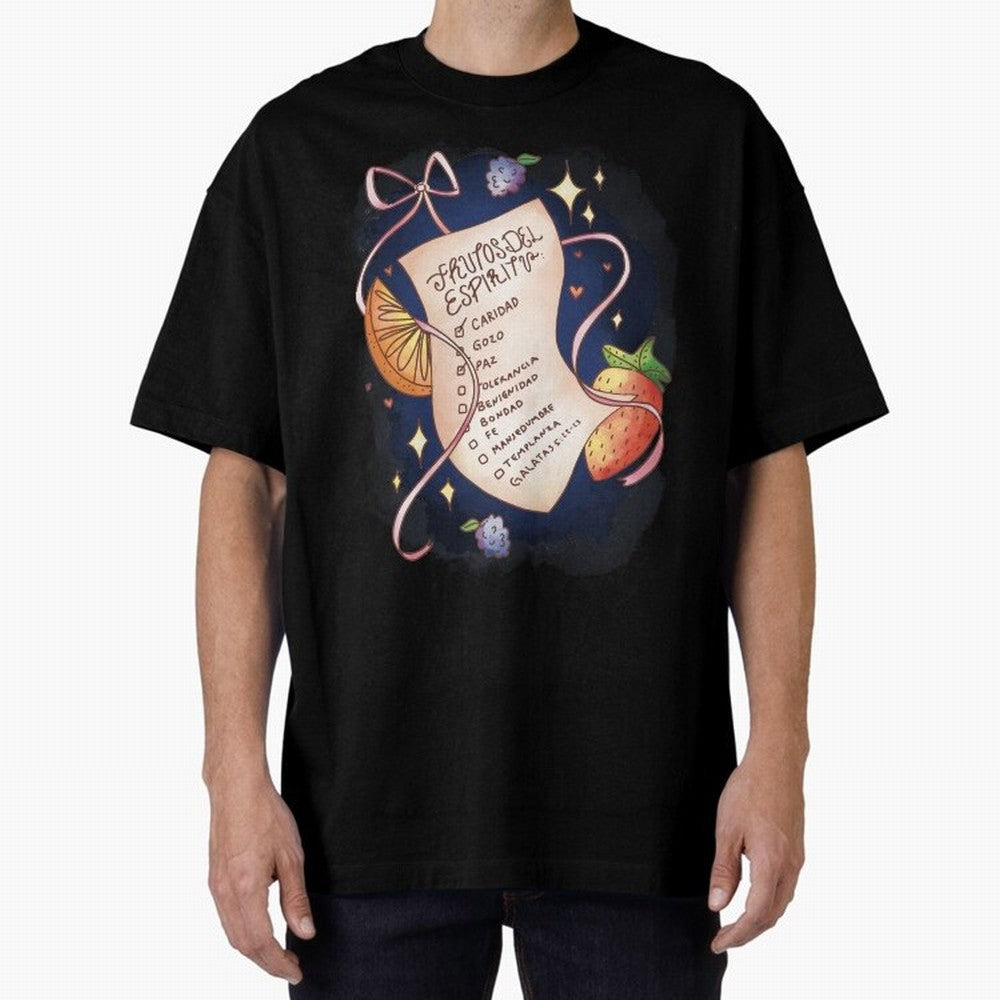 Chrisitian Frutos del Espiritu, Cristiano, Iglesia, Religioso Oversized T-Shirt Elevate FIFA World Cup 2026 USA Canada Mexico Inspired by Messi, CR7 and Mbappe, Germany Energy, Stadium Memories, Football Loyalty, International Chants and