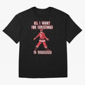 All I Want For Christmas Is Siuuu (3) Oversized T-Shirt Carry National Pride through FIFA World Cup 2026 USA Canada Mexico Capturing Mbappe and Neymar, Spain Energy, Retro Football Energy, Iconic Rivalries, Trophy Chase Drama and Stadium
