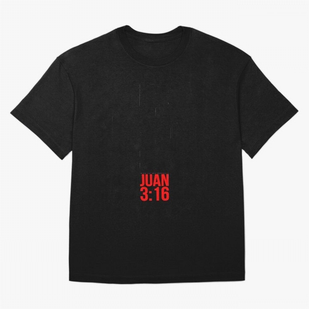 Porque de tal manera amo Dios al mundo - Mensajes Biblicos para Cristianos - Spanish Biblical Quotes for Christians Oversized T-Shirt Celebrate the Road through FIFA World Cup 2026 USA Canada Mexico Capturing Cristiano Ronaldo, Haaland and CR7,