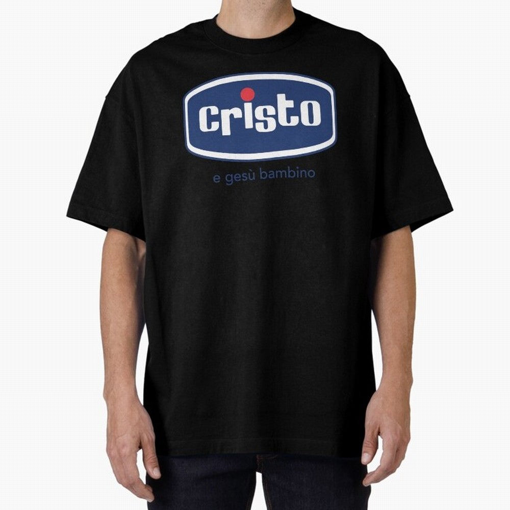 Cristo e ges¨´ bambino ? Oversized T-Shirt Fuel Your Fan Pride for Global Football Passion for FIFA World Cup 2026 USA Canada Mexico, Made for Haaland, Portugal, Fan Favorite Moments, National Team Passion, Big Match Drama and Soccer History; Built