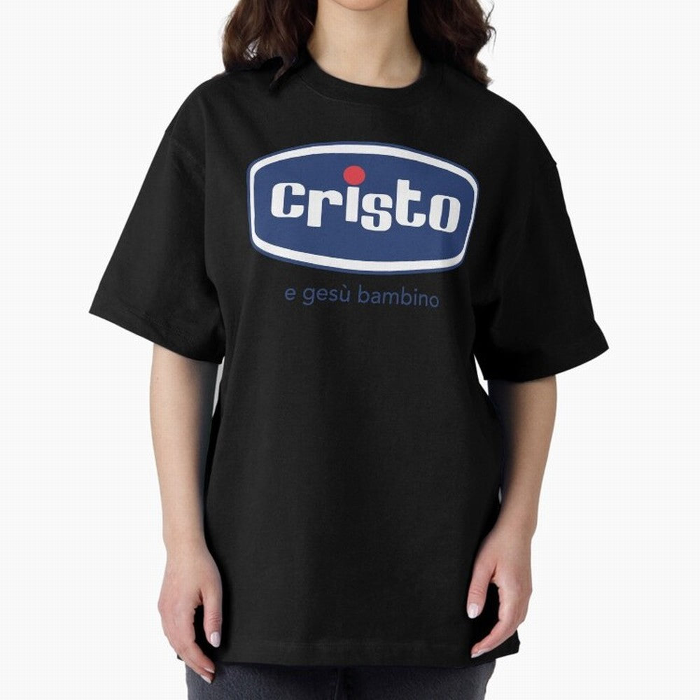 Cristo e ges¨´ bambino ? Oversized T-Shirt Fuel Your Fan Pride for Global Football Passion for FIFA World Cup 2026 USA Canada Mexico, Made for Haaland, Portugal, Fan Favorite Moments, National Team Passion, Big Match Drama and Soccer History; Built
