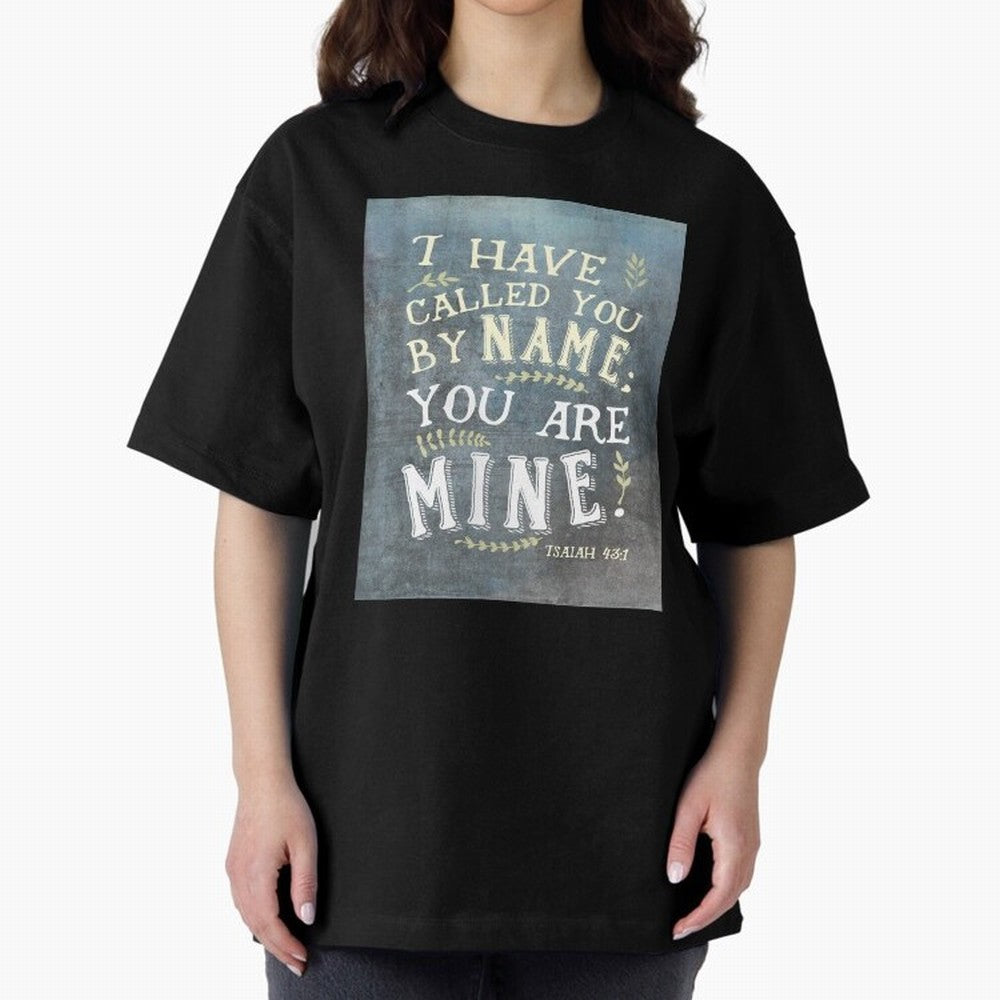 Isaiah 43:1: I Have Called You by Name Oversized T-Shirt Live for the Drama of Global Football Passion for FIFA World Cup 2026, Driven by Mbappe and Neymar, Spain and Netherlands, Classic Soccer Heritage, Championship Pressure, Fan Loyalty and