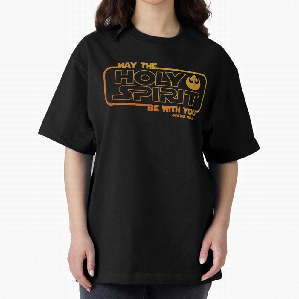 May the Holy Spirit Be with you Oversized T-Shirt Bring Trophy Dreams to FIFA World Cup 2026 Inspired by Cristiano Ronaldo, Haaland and CR7, Spain Energy, Worldwide Fan Energy, Dramatic Goals, Stadium Lights and Championship Celebrations; Made for