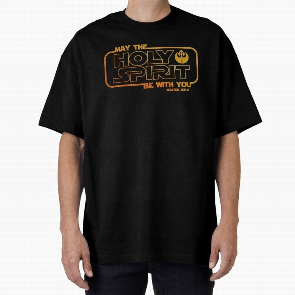 May the Holy Spirit Be with you Oversized T-Shirt Bring Trophy Dreams to FIFA World Cup 2026 Inspired by Cristiano Ronaldo, Haaland and CR7, Spain Energy, Worldwide Fan Energy, Dramatic Goals, Stadium Lights and Championship Celebrations; Made for