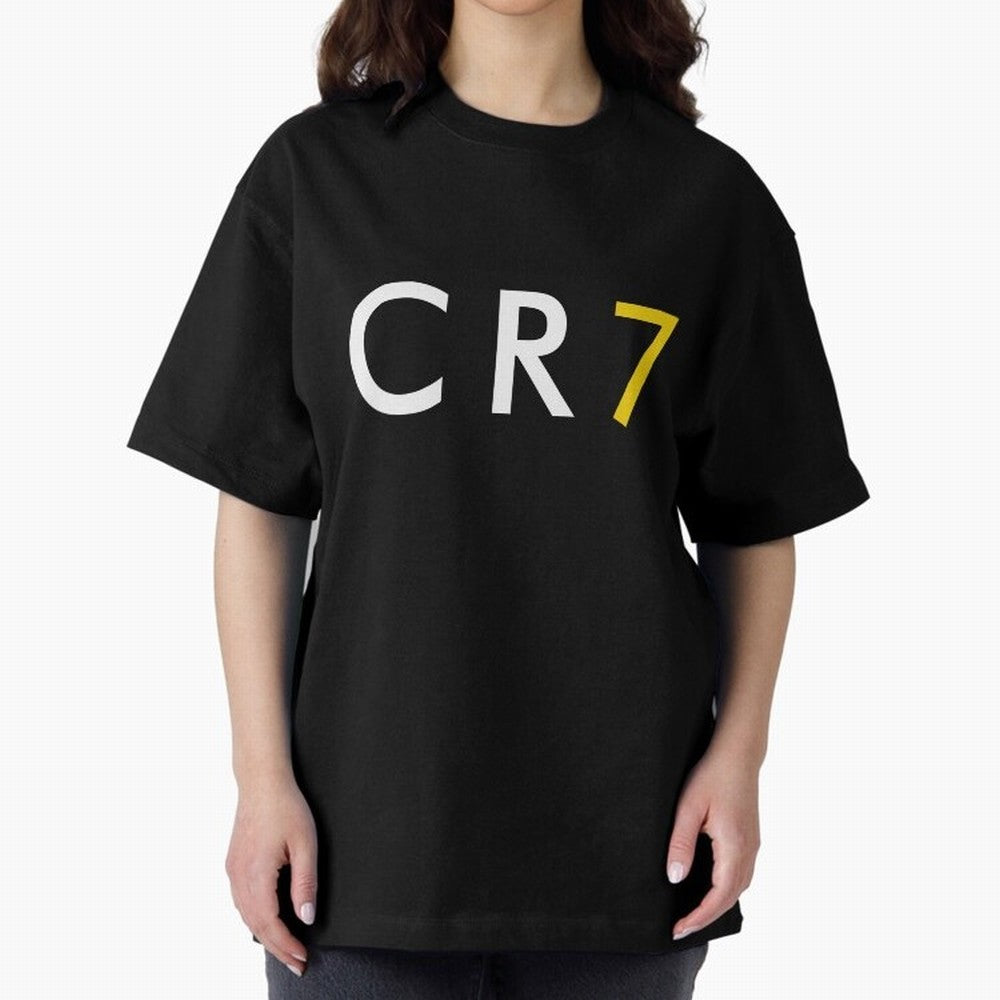 CR7 Oversized T-Shirt Join Global Football Passion for FIFA World Cup 2026 USA Canada Mexico, Featuring Haaland, Portugal, Spain and Germany, Supporter Pride, Iconic Celebrations, Legendary Names and Global Match Day Energy; Made for Collectors Who