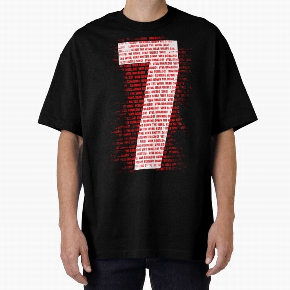 Viva Ronaldo - Chant - Number 7 Oversized T-Shirt Carry the Colors and Pride of Global Football Passion for FIFA World Cup 2026 Group Stage, Centered on Messi, CR7 and Mbappe, Argentina, Vintage Soccer Flavor, Modern Football Stars, National Flags