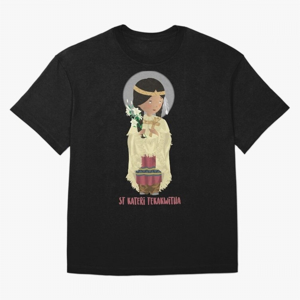 Saint Kateri Tekakwitha Oversized T-Shirt Honor the Beautiful Game during FIFA World Cup 2026 Group Stage Spirit, Featuring Brazil, Portugal and Argentina, CR7, Global Supporter Spirit, Legendary Goals, National Colors and Tournament Celebration;