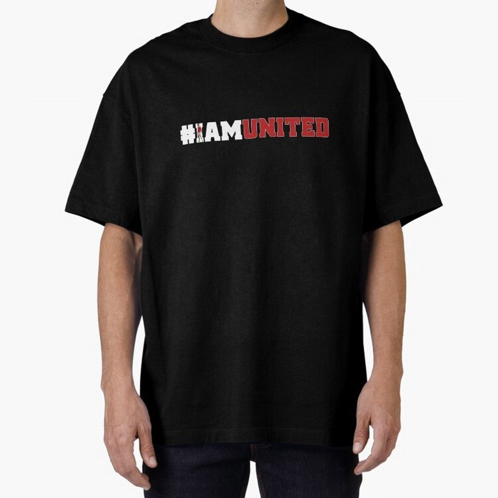 I am United Oversized T-Shirt Upgrade FIFA World Cup 2026 Featuring Cristiano Ronaldo, Haaland and CR7, Argentina and Brazil Energy, Global Supporter Spirit, Legendary Goals, National Colors and Tournament Celebration; Perfect for Supporters Who