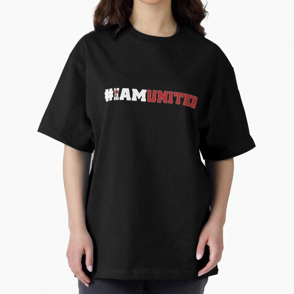 I am United Oversized T-Shirt Upgrade FIFA World Cup 2026 Featuring Cristiano Ronaldo, Haaland and CR7, Argentina and Brazil Energy, Global Supporter Spirit, Legendary Goals, National Colors and Tournament Celebration; Perfect for Supporters Who