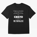 Mensajes Biblicos Espa?ol Todo Lo Puedo En Cristo Oversized T-Shirt Fuel FIFA World Cup 2026 Group Stage Spirit, Filled with England, France and Netherlands, CR7, Stadium Chants, National Pride, Trophy Dreams and Unforgettable Football Memories;