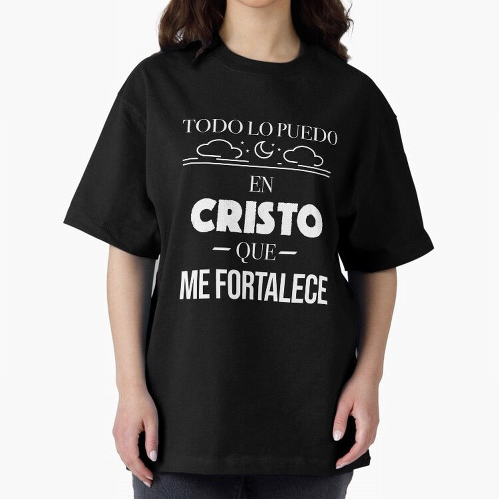 Mensajes Biblicos Espa?ol Todo Lo Puedo En Cristo Oversized T-Shirt Fuel FIFA World Cup 2026 Group Stage Spirit, Filled with England, France and Netherlands, CR7, Stadium Chants, National Pride, Trophy Dreams and Unforgettable Football Memories;