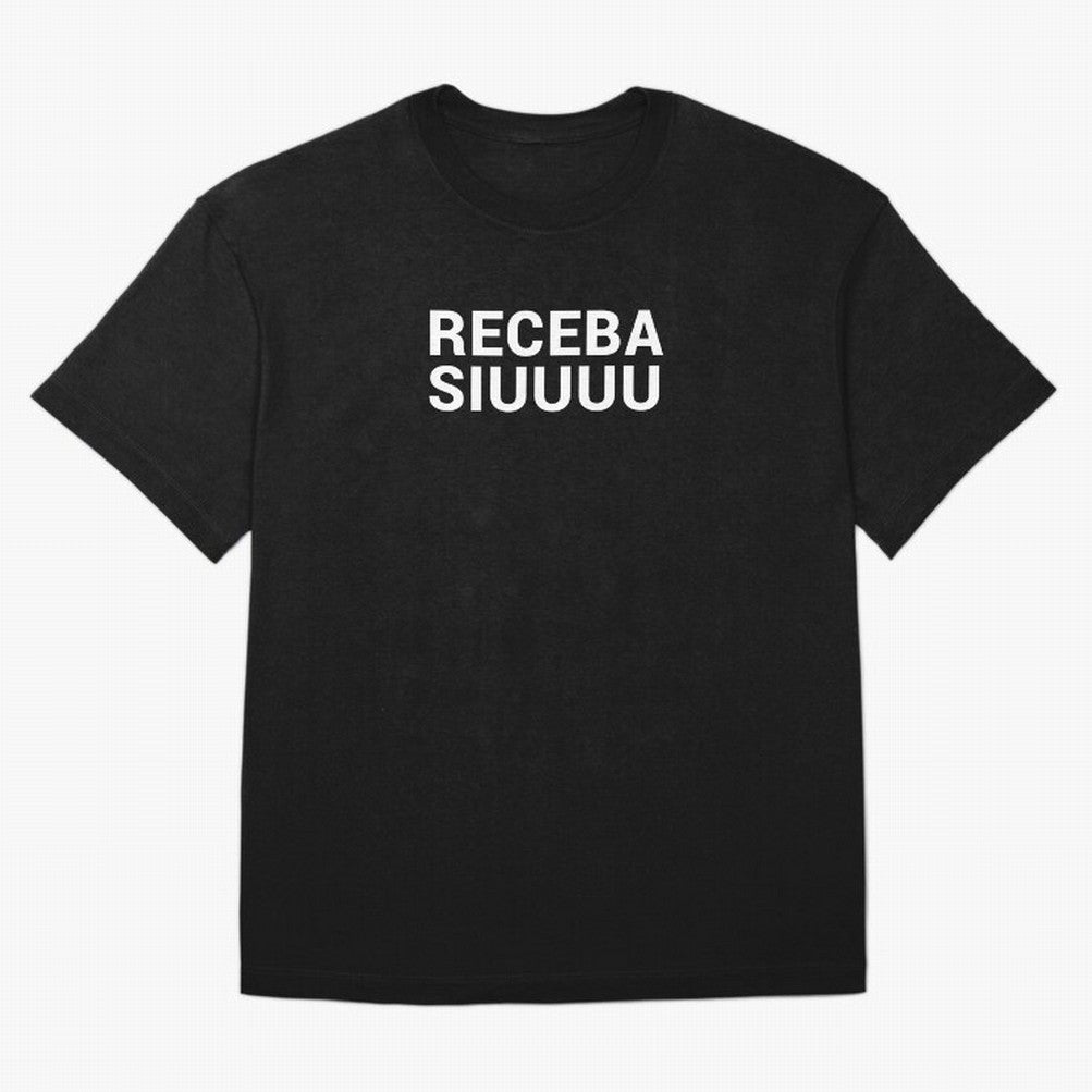 Receba siuuu Oversized T-Shirt Relive Legendary Nights from FIFA World Cup 2026 Group Stage for Fans of CR7 and Messi and Spain and Netherlands, Bringing Sports Nostalgia, International Competition, Famous Players and Unforgettable Victories;