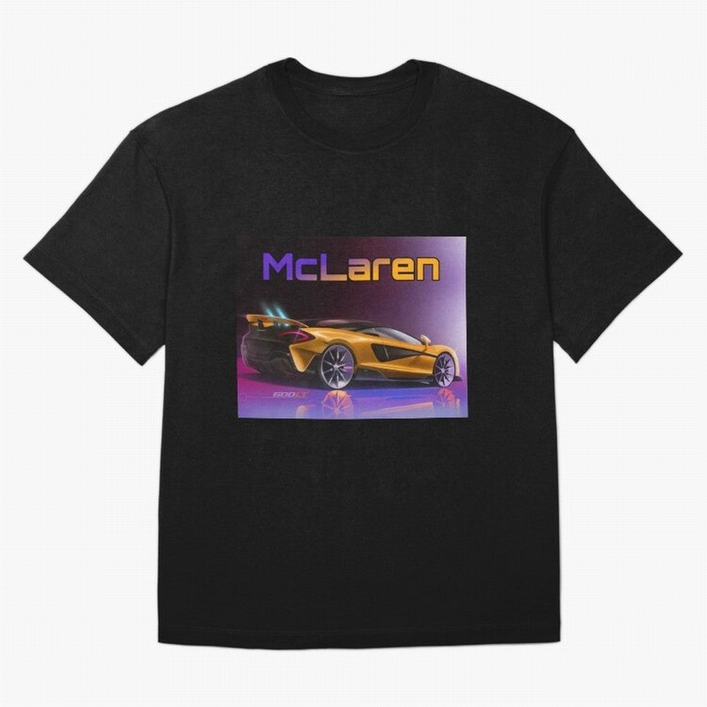 Mclaren in Gradient Metallic Color Oversized T-Shirt Refresh FIFA World Cup 2026 for Fans of Haaland and Mbappe and Argentina and Brazil, Bringing Vintage Soccer Flavor, Modern Football Stars, National Flags and Final Night Emotion; Built for