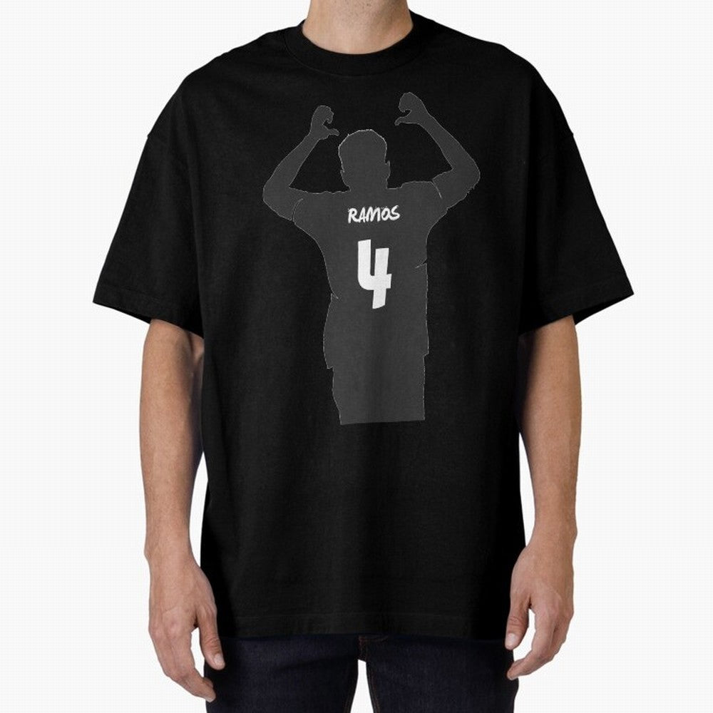 Sergio Ramos artwork Oversized T-Shirt Celebrate National Team Dreams in the FIFA World Cup 2026 USA Canada Mexico Journey through CR7 Highlights, Germany Pride, Football History, Final Match Energy, Crowd Noise and Once in a Lifetime Moments;