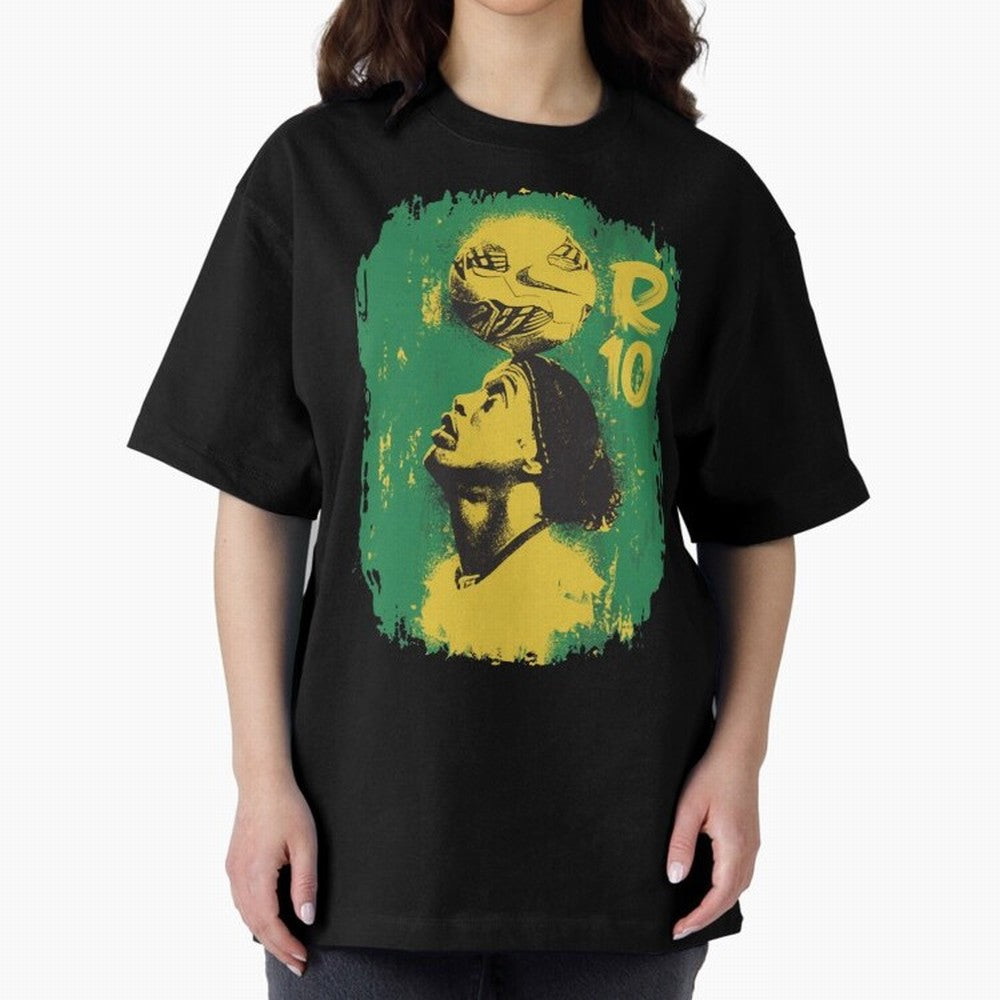 Ronaldinho Oversized T-Shirt Show Up for the Glory of Global Football Passion for FIFA World Cup 2026 Group Stage, Celebrating Neymar, Germany, Football History, Final Match Energy, Crowd Noise and Once in a Lifetime Moments; Made for Die Hard