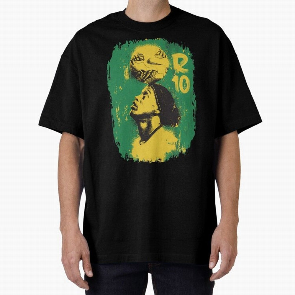 Ronaldinho Oversized T-Shirt Show Up for the Glory of Global Football Passion for FIFA World Cup 2026 Group Stage, Celebrating Neymar, Germany, Football History, Final Match Energy, Crowd Noise and Once in a Lifetime Moments; Made for Die Hard