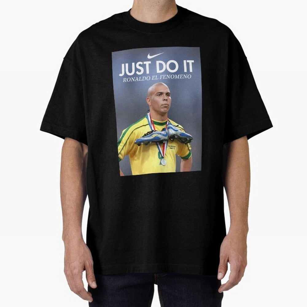 Ronaldo Fenomeno Ronaldo Nazario Vintage Sports Decor Living Room Decor For Walls Sports Bedroom Decor Game Room Decor R9 Oversized T-Shirt Support Iconic Players in Global Football Passion for FIFA World Cup 2026 Group Stage, Driven by Neymar,