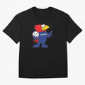 Footix - World Cup 98' Mascote Logo Oversized T-Shirt Bring Retro Soccer Energy to FIFA World Cup 2026 Group Stage Built around Haaland and Mbappe, Portugal, Spain and Germany Energy, Worldwide Fan Energy, Dramatic Goals, Stadium Lights and