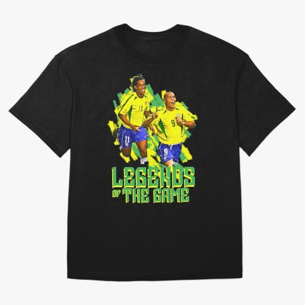 Ronaldinho and ronaldo brazil football print art Oversized T-Shirt Make the Season About Match Day Hype around FIFA World Cup 2026 USA Canada Mexico, Haaland and Mbappe, England, Retro Football Energy, Iconic Rivalries, Trophy Chase Drama and