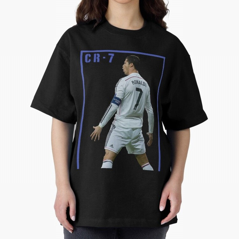 Ronaldo Christiano ronaldo Oversized T-Shirt Celebrate Unforgettable Nights in Match Day Hype around FIFA World Cup 2026 Group Stage, Haaland and Mbappe, Argentina, Worldwide Fan Energy, Dramatic Goals, Stadium Lights and Championship Celebrations;