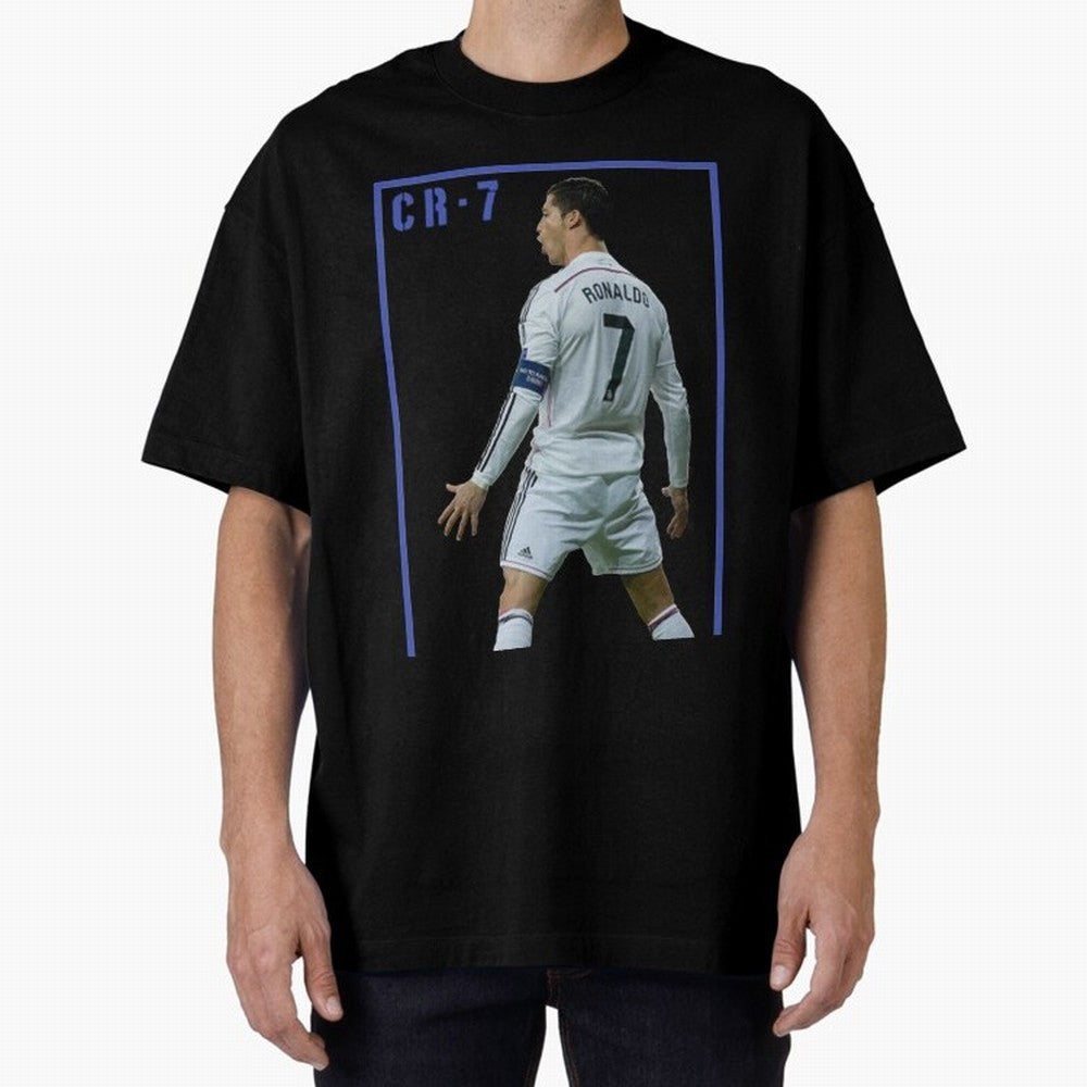 Ronaldo Christiano ronaldo Oversized T-Shirt Celebrate Unforgettable Nights in Match Day Hype around FIFA World Cup 2026 Group Stage, Haaland and Mbappe, Argentina, Worldwide Fan Energy, Dramatic Goals, Stadium Lights and Championship Celebrations;