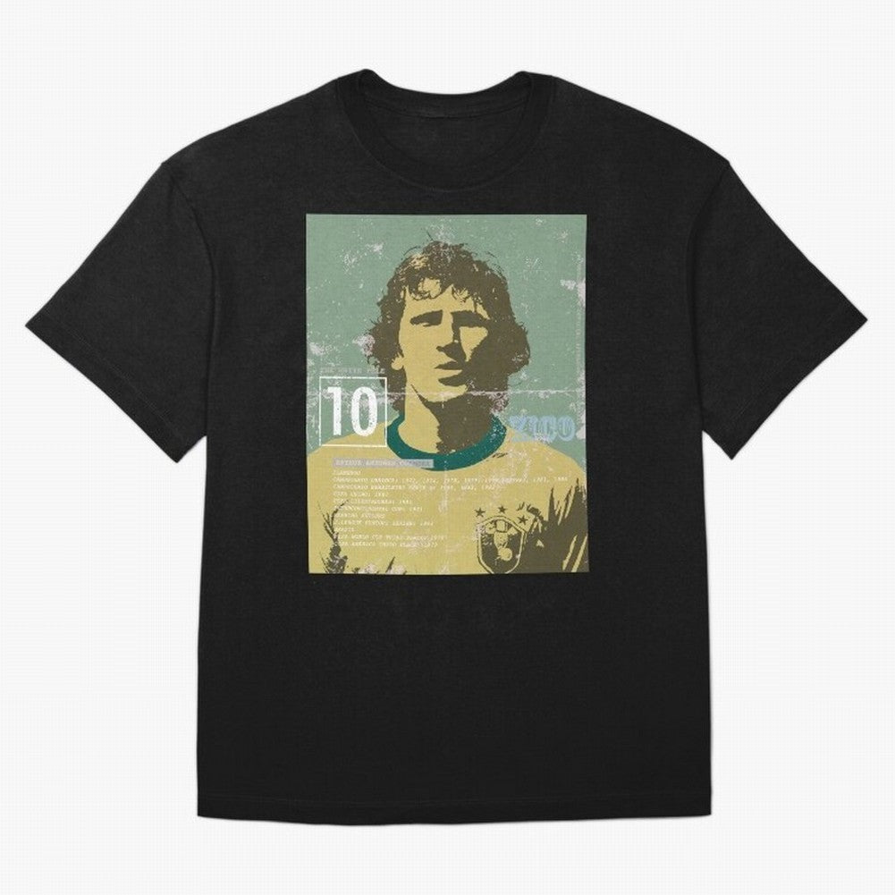 Zico Oversized T-Shirt Celebrate Classic Football Spirit in the FIFA World Cup 2026 USA Canada Mexico Journey through Neymar Highlights, Spain Pride, Champion Mindset, Group Stage Buzz, Knockout Tension and Passionate Fan Culture; Ideal for Fans
