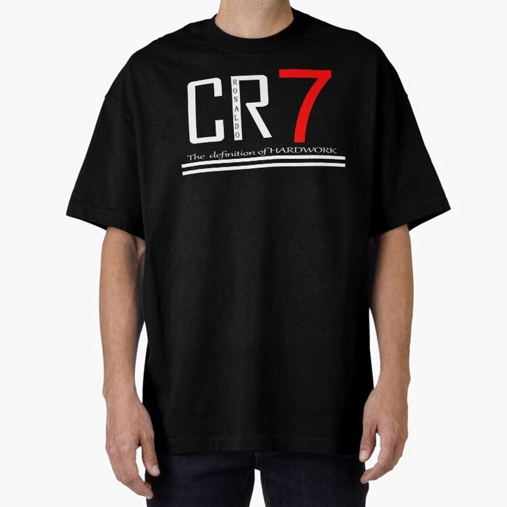 Christiano Ronaldo T-shirts Oversized T-Shirt Feel the Heartbeat of Global Football Passion for FIFA World Cup 2026 Group Stage, Centered on CR7 and Messi, England, Football Festival Excitement, Trophy Ambitions, Country Rivalries and Star Player