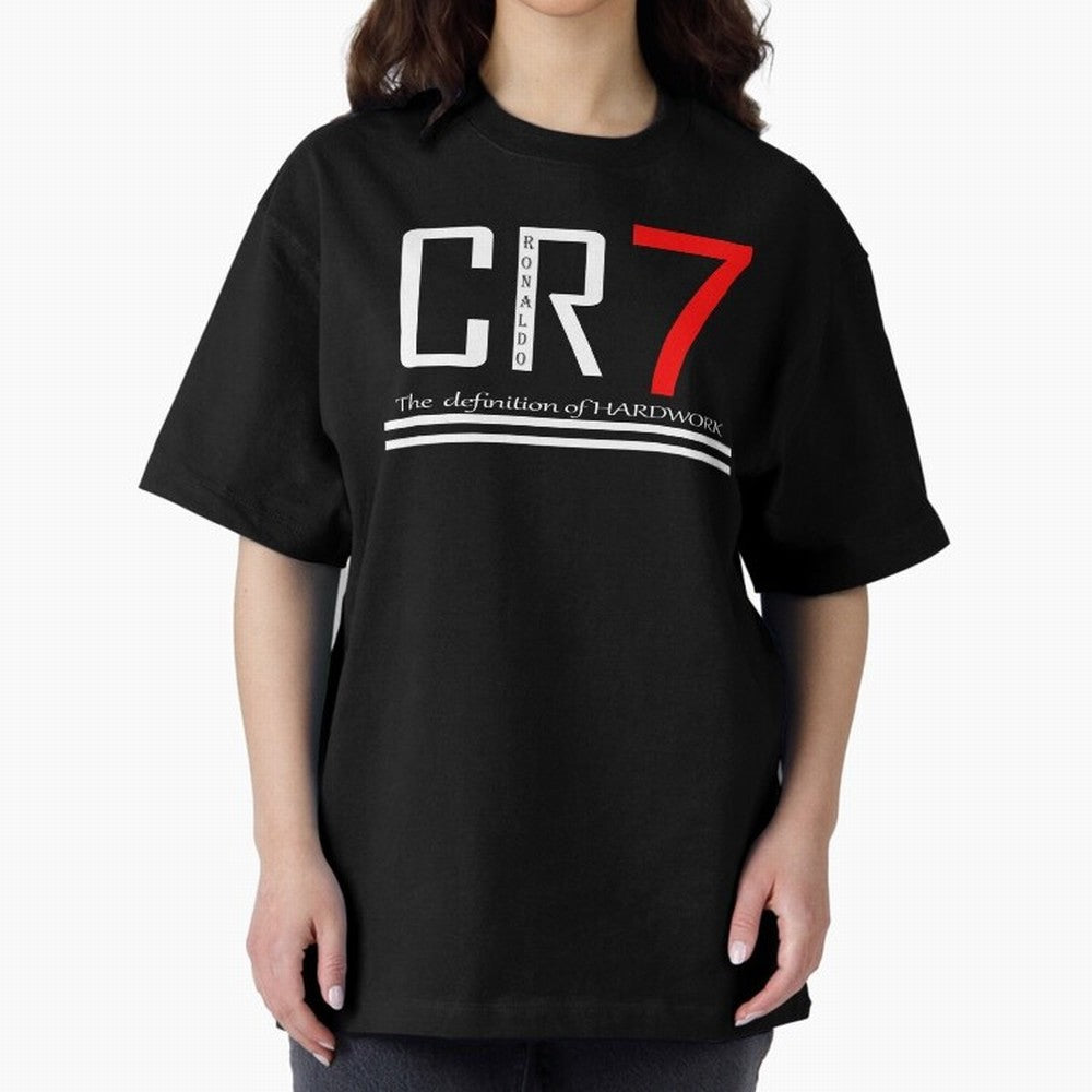 Christiano Ronaldo T-shirts Oversized T-Shirt Feel the Heartbeat of Global Football Passion for FIFA World Cup 2026 Group Stage, Centered on CR7 and Messi, England, Football Festival Excitement, Trophy Ambitions, Country Rivalries and Star Player