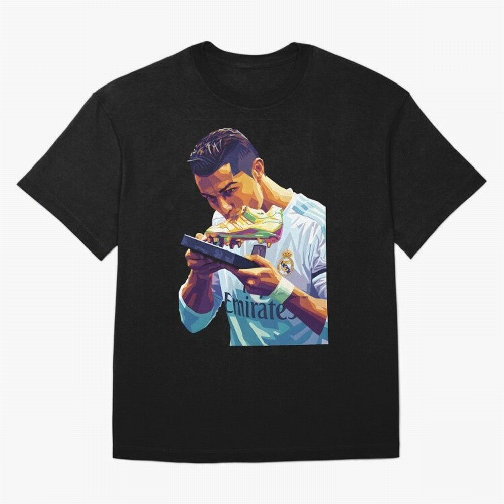Ronaldo pop art Oversized T-Shirt Celebrate Soccer Greatness during FIFA World Cup 2026 Group Stage Featuring Cristiano Ronaldo, France Energy, Champion Mindset, Group Stage Buzz, Knockout Tension and Passionate Fan Culture; Ideal for Passionate