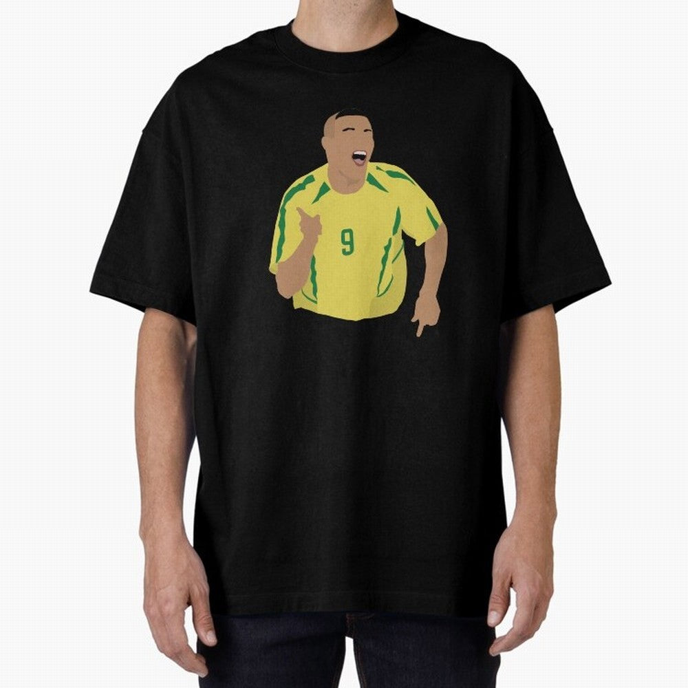 Ronaldo Oversized T-Shirt Represent Football Lovers during Match Day Hype around FIFA World Cup 2026 USA Canada Mexico, Neymar, Brazil, Football Passion, Legendary Performances, Festival Vibes and Supporter Community; Perfect for Supporters Who