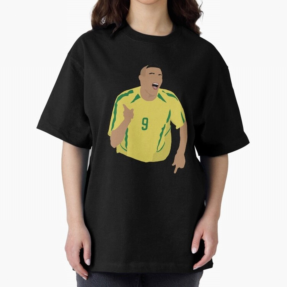 Ronaldo Oversized T-Shirt Represent Football Lovers during Match Day Hype around FIFA World Cup 2026 USA Canada Mexico, Neymar, Brazil, Football Passion, Legendary Performances, Festival Vibes and Supporter Community; Perfect for Supporters Who