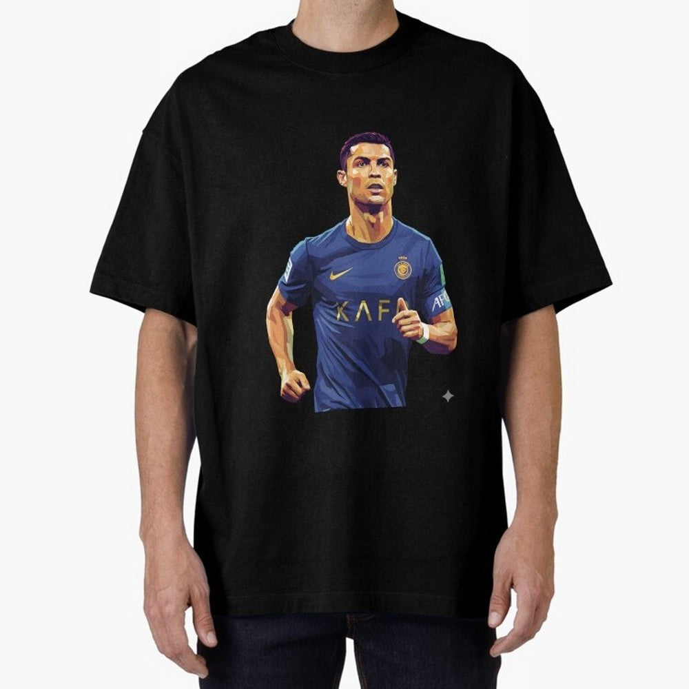 Ronaldo pop art Oversized T-Shirt Make the Season About the FIFA World Cup 2026 Journey through Neymar, Haaland and Cristiano Ronaldo Highlights, France and Portugal Pride, Football Passion, Legendary Performances, Festival Vibes and Supporter