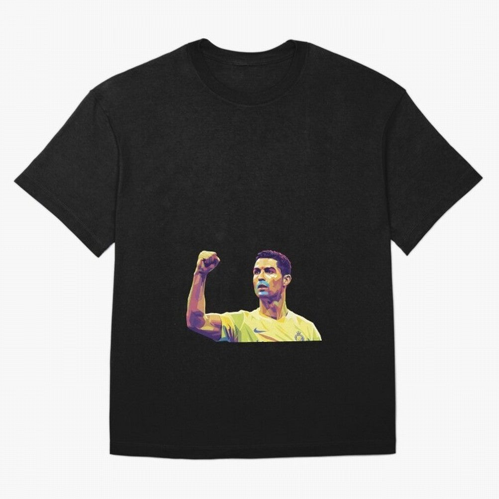 Ronaldo pop art Oversized T-Shirt Support Your Favorite Stars during FIFA World Cup 2026 USA Canada Mexico Spirit, Capturing Argentina, France and Brazil, CR7 and Messi, Champion Mindset, Group Stage Buzz, Knockout Tension and Passionate Fan