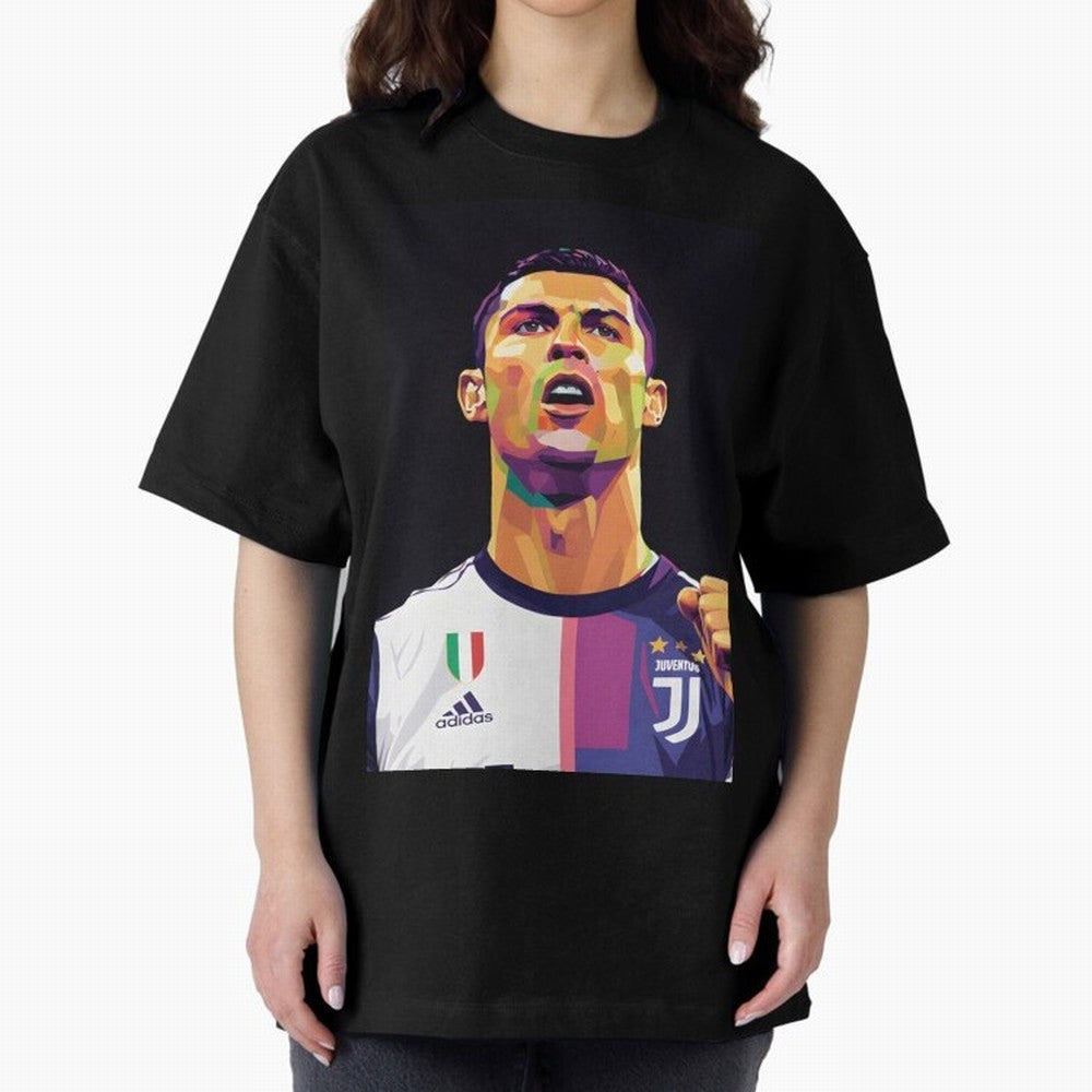 Ronaldo pop art Oversized T-Shirt Show Passion for the Stars of FIFA World Cup 2026 Group Stage Spirit, Driven by Brazil, Portugal and Argentina, Neymar, Haaland and Cristiano Ronaldo, Worldwide Fan Energy, Dramatic Goals, Stadium Lights and