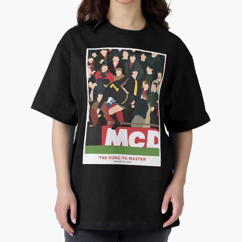 Eric Cantona The Kung-Fu Master Oversized T-Shirt Share the Excitement of FIFA World Cup 2026 USA Canada Mexico with Messi, Neymar and Mbappe, Argentina Energy, Supporter Pride, Iconic Celebrations, Legendary Names and Global Match Day Energy;