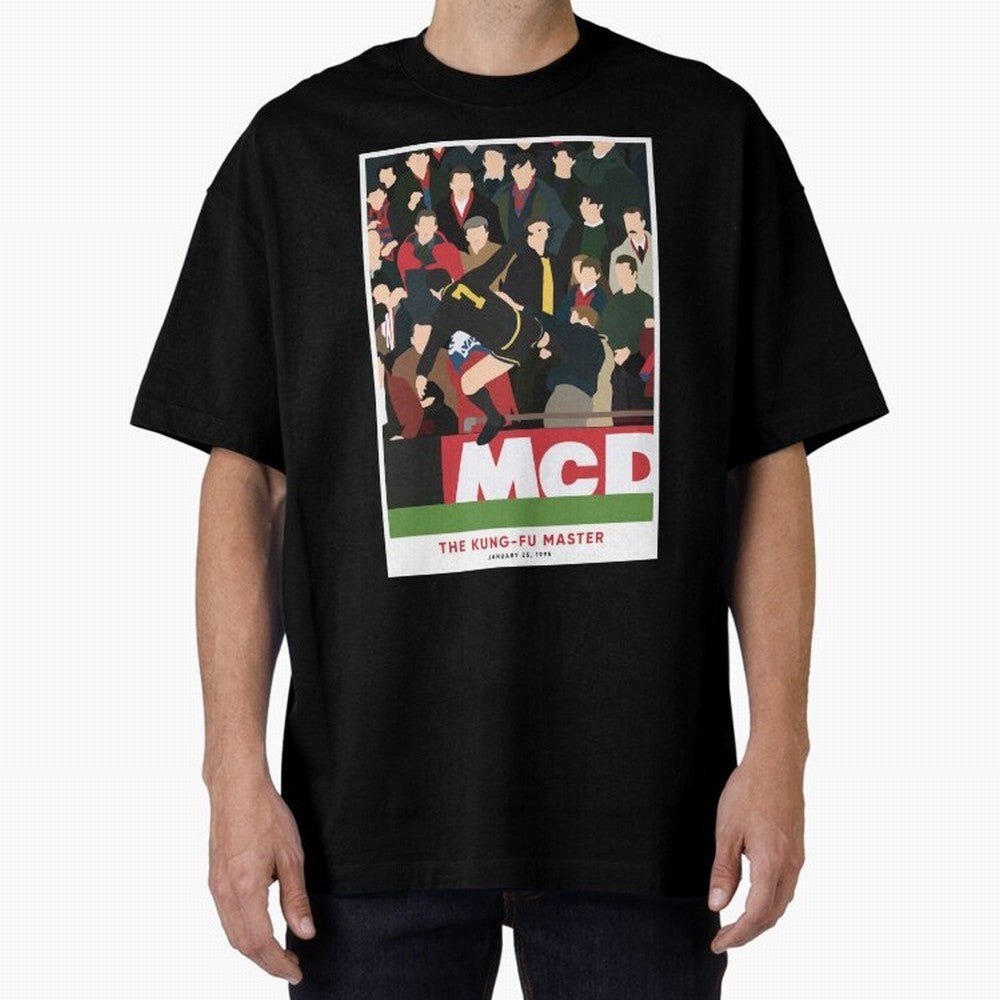 Eric Cantona The Kung-Fu Master Oversized T-Shirt Share the Excitement of FIFA World Cup 2026 USA Canada Mexico with Messi, Neymar and Mbappe, Argentina Energy, Supporter Pride, Iconic Celebrations, Legendary Names and Global Match Day Energy;