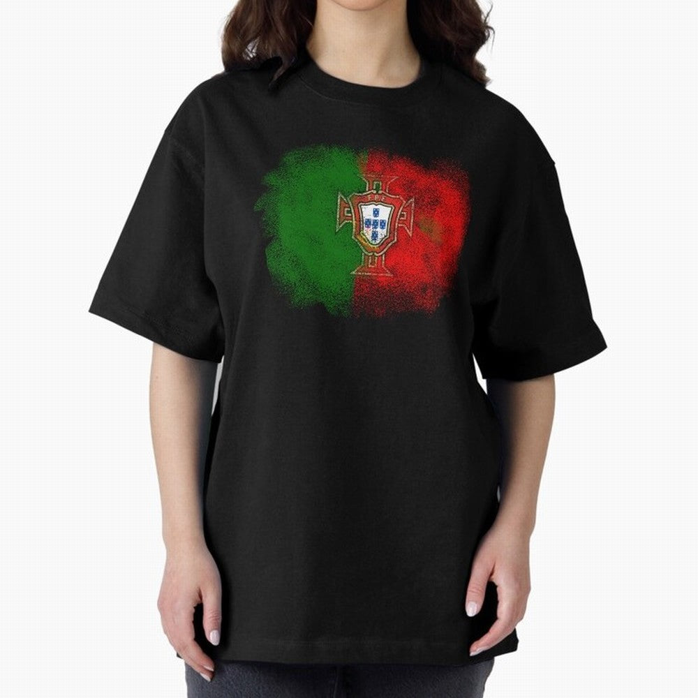 Portugal Oversized T-Shirt Bring World Football Passion into Match Day Hype around FIFA World Cup 2026, CR7, Netherlands, Stadium Memories, Football Loyalty, International Chants and Championship Tradition; Great for Supporters Who Love Legendary
