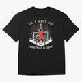 All I Want For Christmas Is Siuuu CR7 fans Christian Ronaldo Xmas Oversized T-Shirt Show Championship Spirit for Global Football Passion for FIFA World Cup 2026, with Messi and Cristiano Ronaldo, England, France and Netherlands, Global Supporter