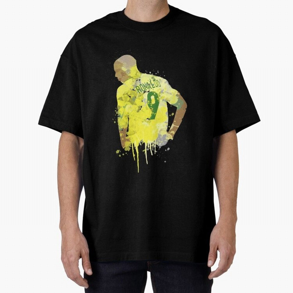 Ronaldo Brazil Legend Art Oversized T-Shirt Honor Champions and Dreams in the FIFA World Cup 2026 USA Canada Mexico Journey through Mbappe Highlights, England Pride, Game Day Rituals, Football Legends, Country Pride and the Road to the Final;
