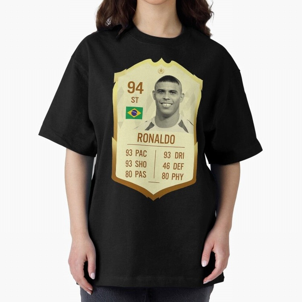 Ronaldo Ultimate Card Oversized T-Shirt Celebrate the Biggest Stage of FIFA World Cup 2026 USA Canada Mexico Spirit, Filled with Brazil, Cristiano Ronaldo, Haaland and CR7, Football History, Final Match Energy, Crowd Noise and Once in a Lifetime