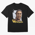 Illustration Ronaldinho Art Oversized T-Shirt Celebrate Supporters United by FIFA World Cup 2026 USA Canada Mexico Spirit, Filled with England, France and Netherlands, Cristiano Ronaldo, Worldwide Fan Energy, Dramatic Goals, Stadium Lights and