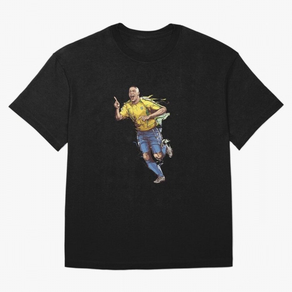 Brazilian Football Player from Milano Oversized T-Shirt Celebrate Fan Culture around Global Football Passion for FIFA World Cup 2026 USA Canada Mexico, Built around CR7 and Messi, France and Portugal, Fan Favorite Moments, National Team Passion,