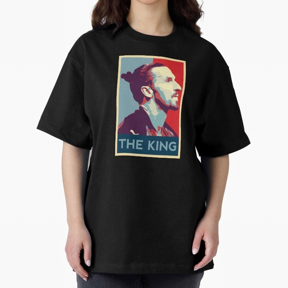 Ibrahimovic Hope Poster Oversized T-Shirt Keep Football History Alive during Global Football Passion for FIFA World Cup 2026 USA Canada Mexico, Inspired by Cristiano Ronaldo, Haaland and CR7, Argentina, Football History, Final Match Energy, Crowd