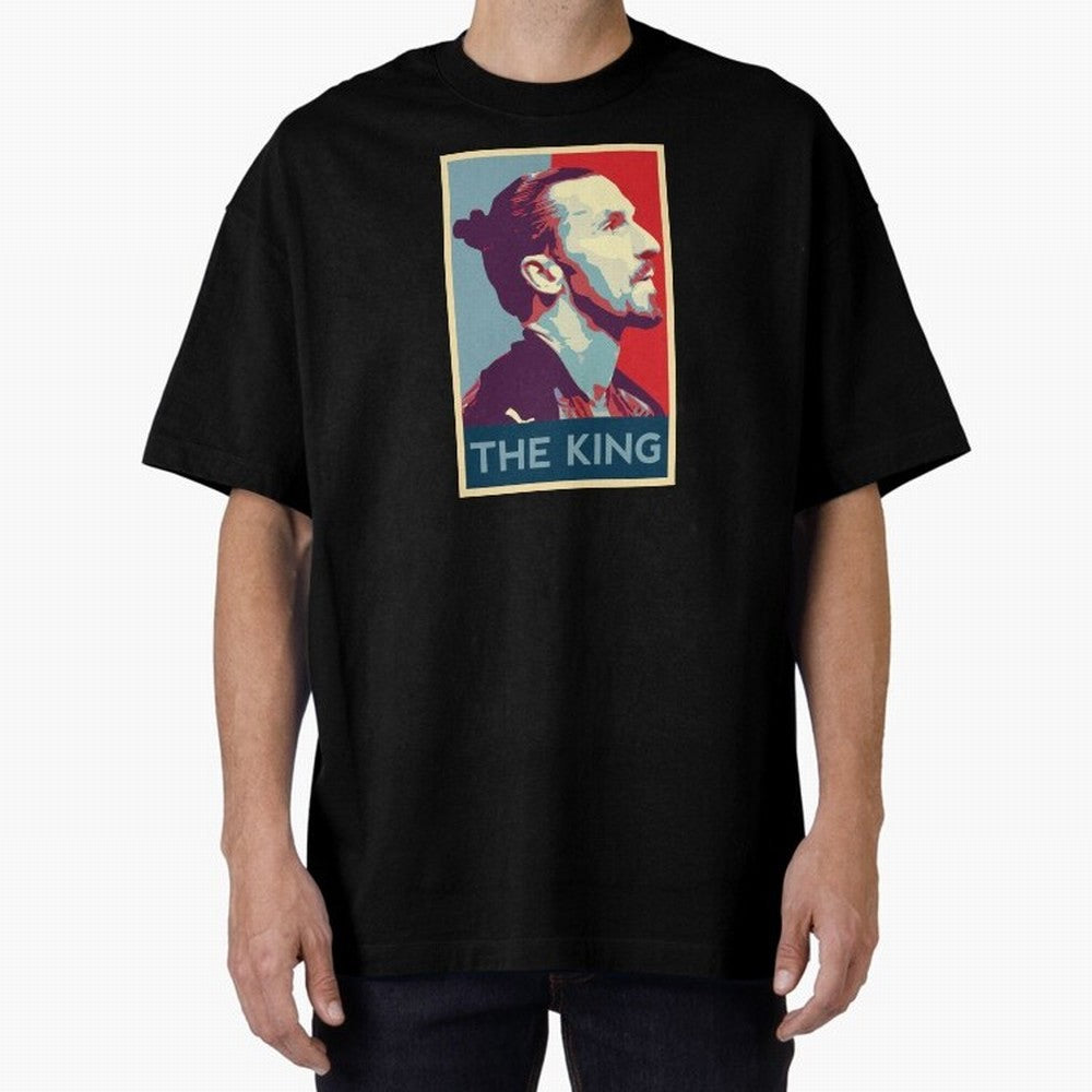 Ibrahimovic Hope Poster Oversized T-Shirt Keep Football History Alive during Global Football Passion for FIFA World Cup 2026 USA Canada Mexico, Inspired by Cristiano Ronaldo, Haaland and CR7, Argentina, Football History, Final Match Energy, Crowd