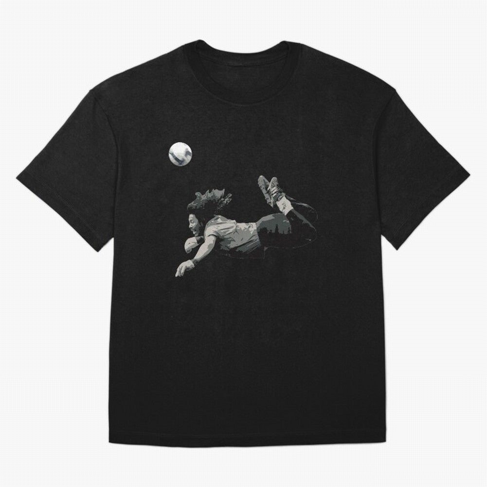 Rene Higuitas Scorpion kick35 Oversized T-Shirt Celebrate the Magic of Global Football Passion for FIFA World Cup 2026 USA Canada Mexico, Celebrating Haaland and Mbappe, Spain, Soccer Culture, Superstar Moments, National Team Dreams and Competitive