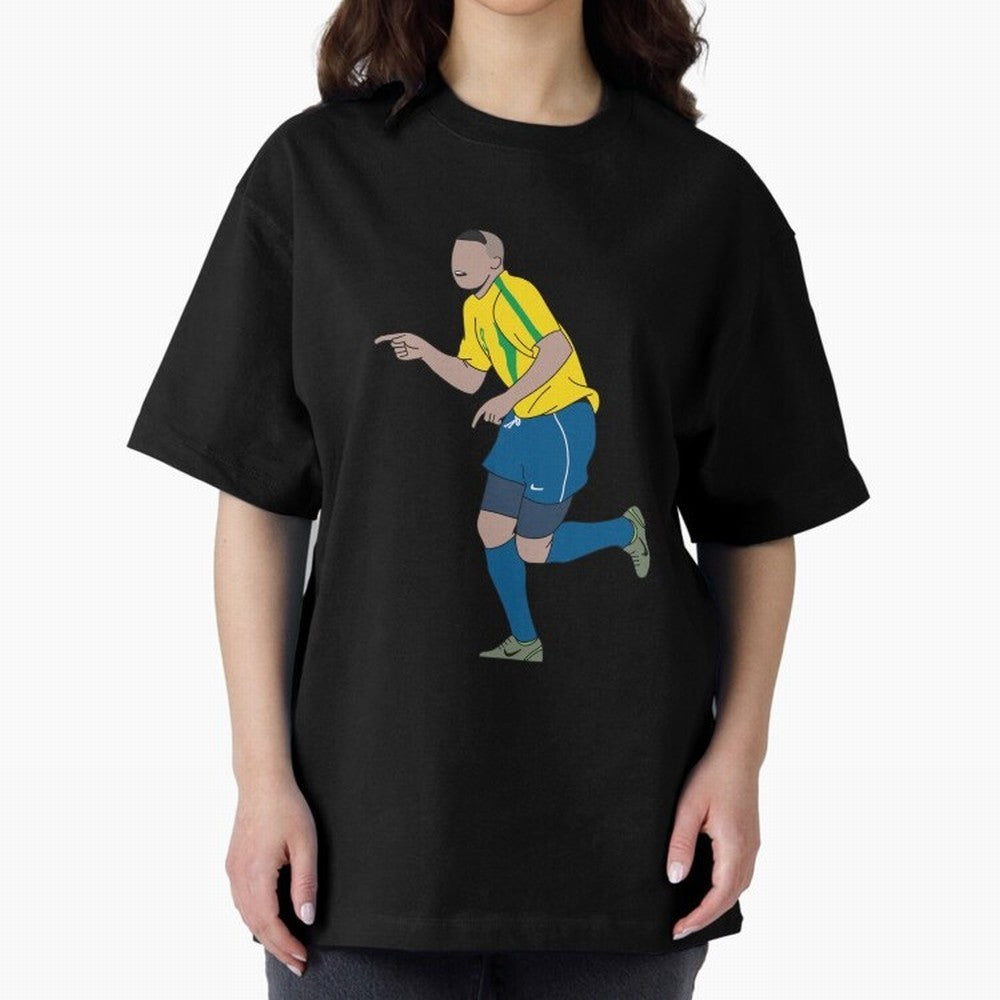 Ronaldo R9 Brazil (2002 WC) Oversized T-Shirt Celebrate Global Passion for the FIFA World Cup 2026 Group Stage Journey through Neymar, Haaland and Cristiano Ronaldo Highlights, Argentina Pride, Retro Football Energy, Iconic Rivalries, Trophy Chase