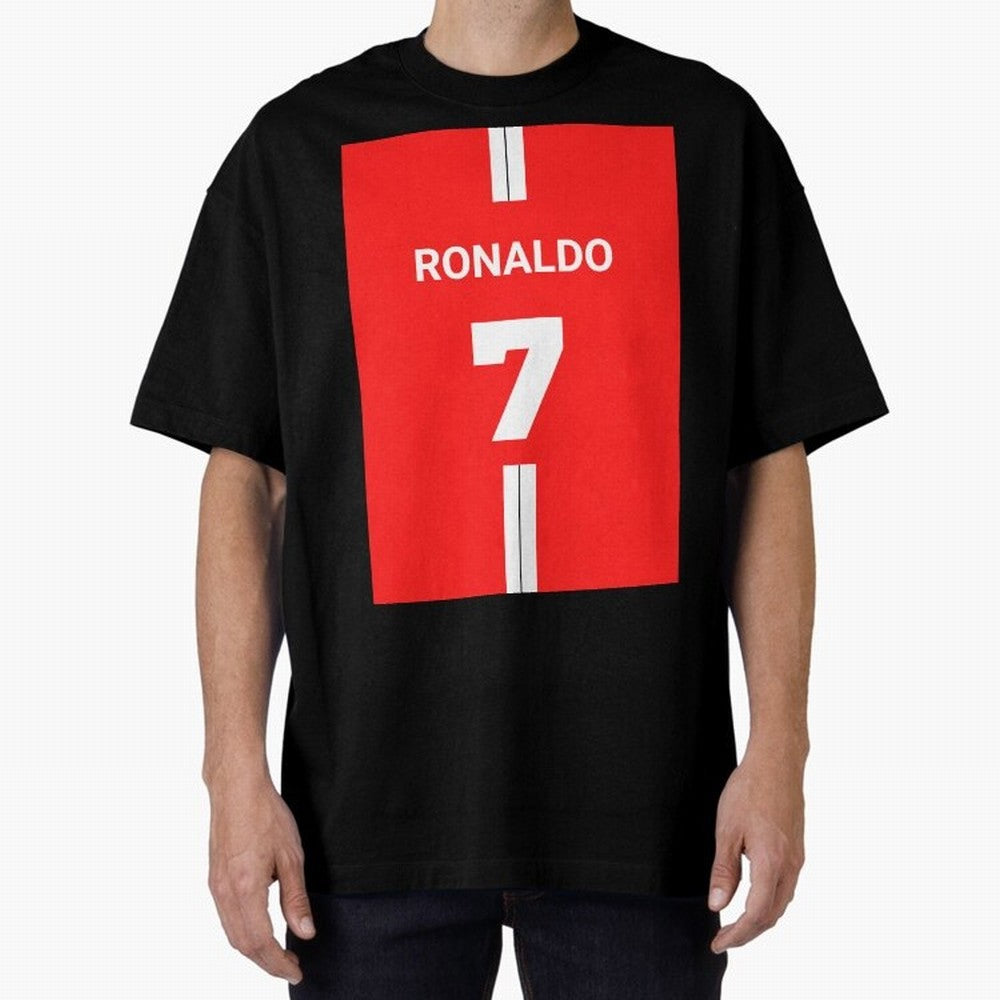 Ronaldo Jersey - 7 Back to Manchester Oversized T-Shirt Create FIFA World Cup 2026 for Fans of Messi, Neymar and Mbappe and Spain, Bringing Championship Spirit, Famous Goals, Roaring Crowds and International Football Unity; Great for Watch Parties,