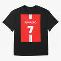 Ronaldo Jersey - 7 Back to Manchester Oversized T-Shirt Create FIFA World Cup 2026 for Fans of Messi, Neymar and Mbappe and Spain, Bringing Championship Spirit, Famous Goals, Roaring Crowds and International Football Unity; Great for Watch Parties,