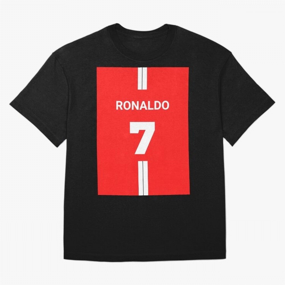 Ronaldo Jersey - 7 Back to Manchester Oversized T-Shirt Create FIFA World Cup 2026 for Fans of Messi, Neymar and Mbappe and Spain, Bringing Championship Spirit, Famous Goals, Roaring Crowds and International Football Unity; Great for Watch Parties,