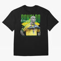 Ronaldo 3 Time Fifa World Player Of The Year Oversized T-Shirt Relive Match Day Hype around FIFA World Cup 2026, Cristiano Ronaldo, Argentina, France and Brazil, Stadium Memories, Football Loyalty, International Chants and Championship Tradition;